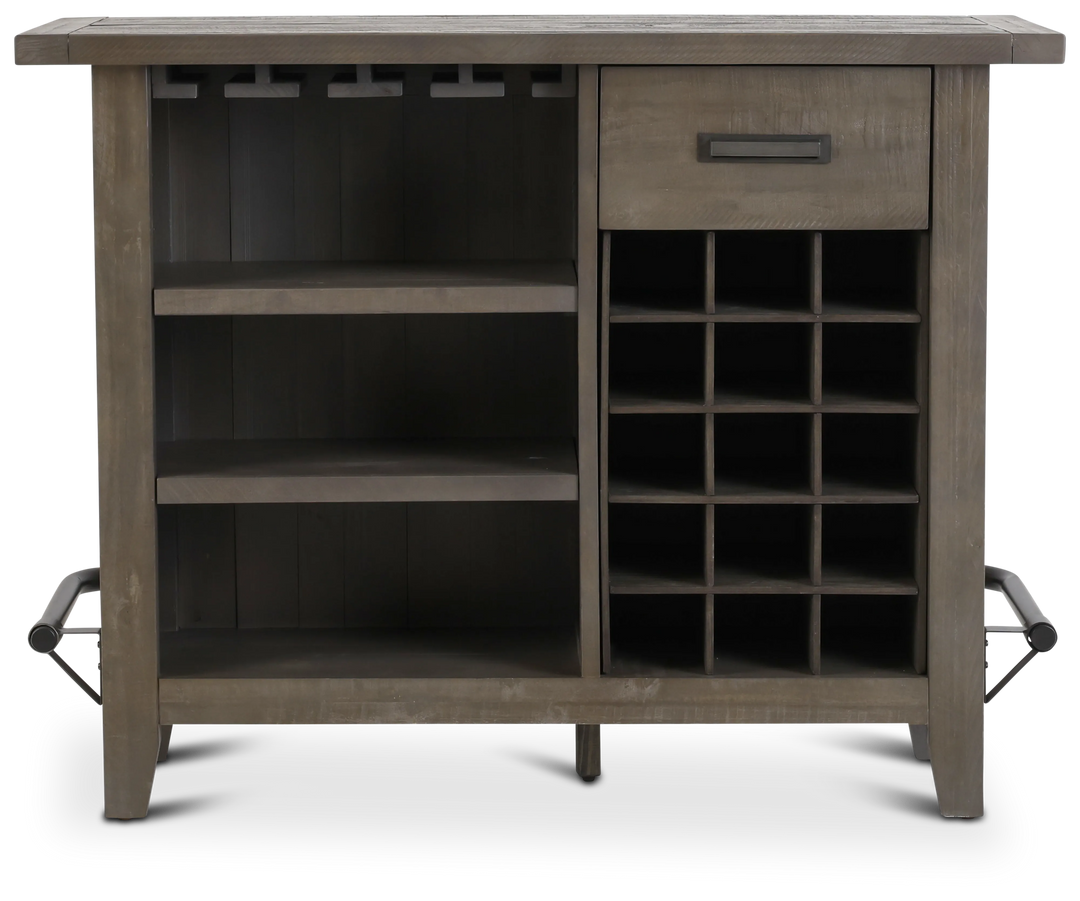 Modus Furniture 9Y1363 Taryn Standing Bar In Rustic Grey