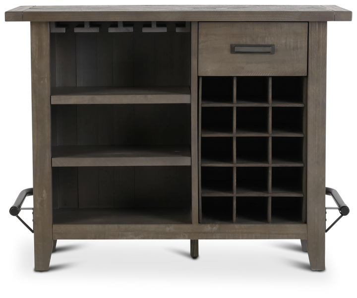 Modus Furniture 9Y1363 Taryn Standing Bar In Rustic Grey