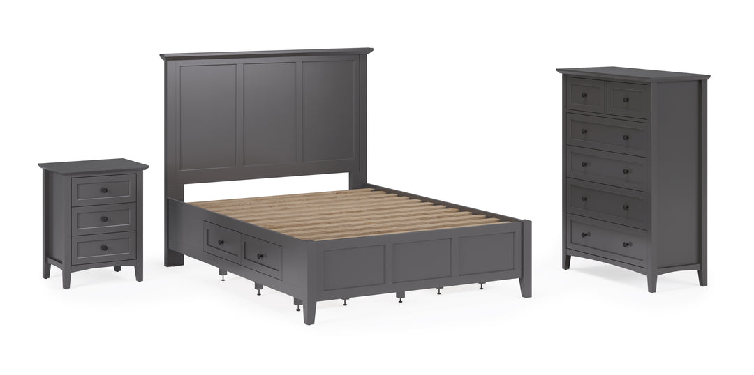 Modus Furniture Pnrb84A Grace Five Drawer Chest In Raven Black 2024