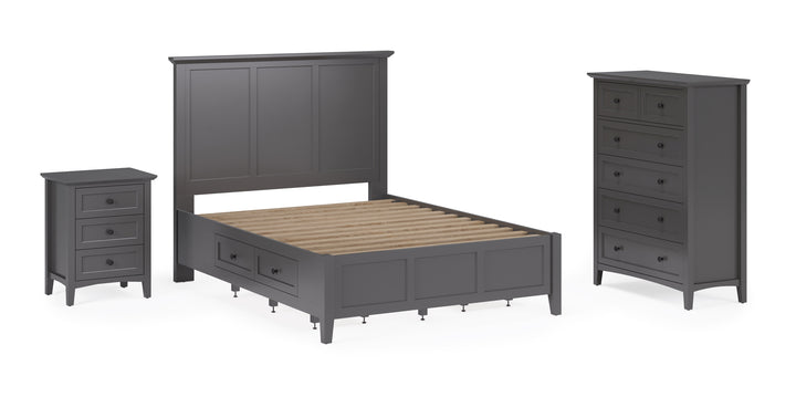 Modus Furniture Pnrb84A Grace Five Drawer Chest In Raven Black 2024