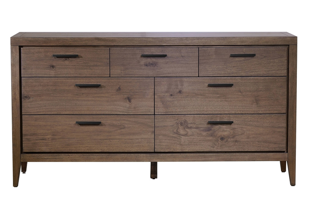 Modus Furniture Lwy682A Boracay Seven Drawer Walnut Dresser In Wild Oats Brown 2024