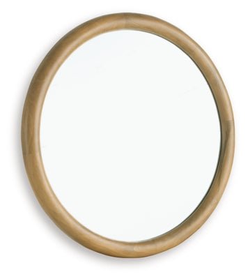 Yadiel Accent Mirror - Light Brown Accent Mirror modern furniture Contempo Furniture