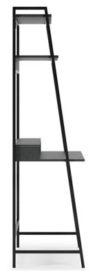 Yarlow 36" Home Office Desk with Shelf - Black Computer Desks modern furniture Contempo Furniture