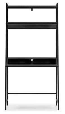 Yarlow 36" Home Office Desk with Shelf - Black Computer Desks modern furniture Contempo Furniture