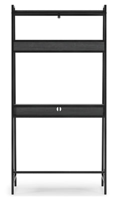 Yarlow 36" Home Office Desk with Shelf - Black Computer Desks modern furniture Contempo Furniture