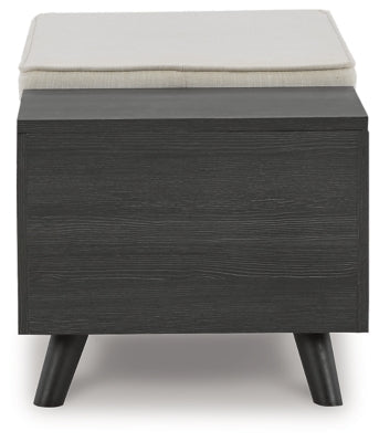 Yarlow Storage Bench - Dark Gray Storage Bench modern furniture Contempo Furniture