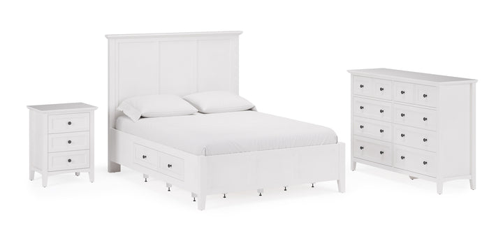 Modus Furniture Pnra82A Grace Eight Drawer Dresser In Snowfall White 2024
