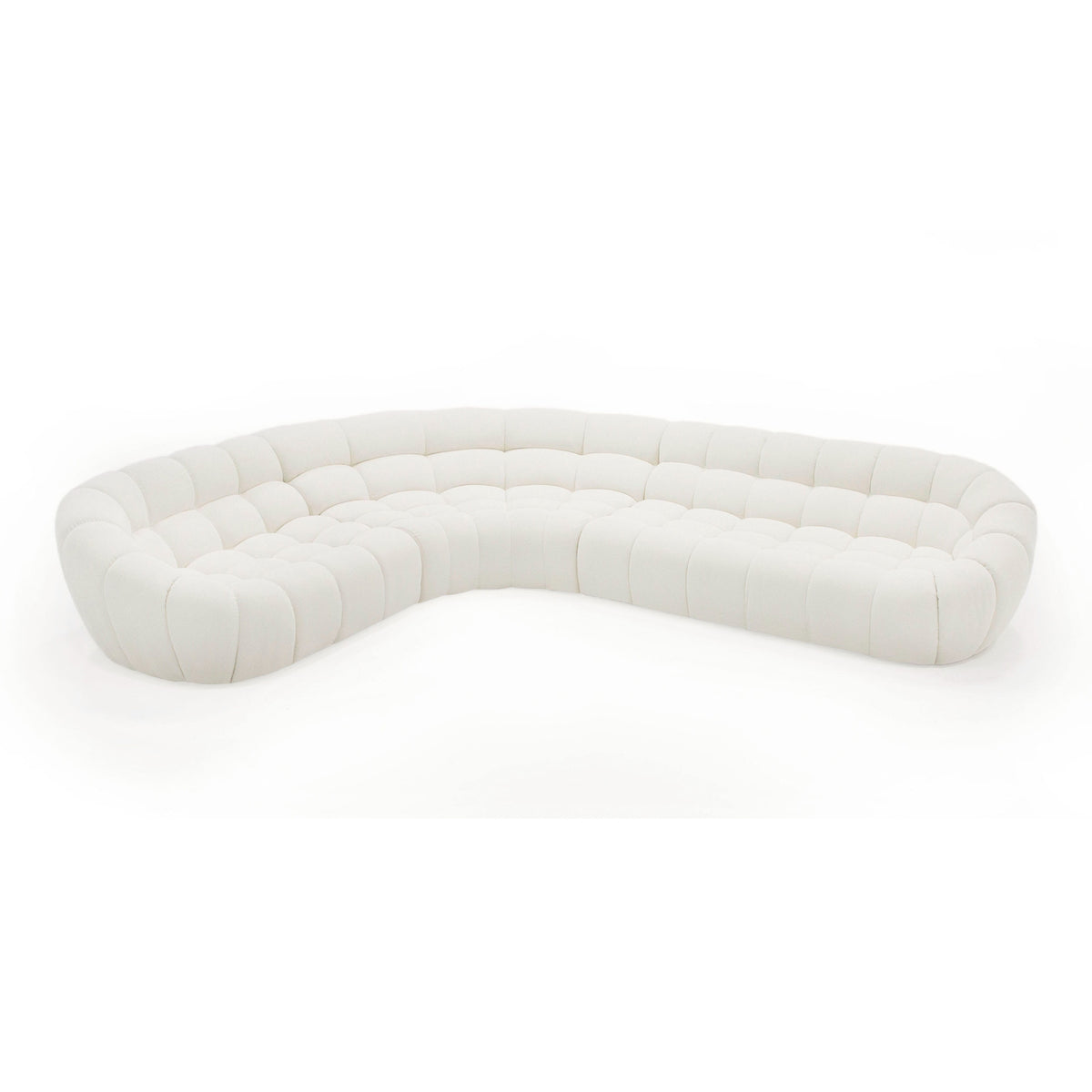 Yolonda - Off-White Fabric Sectional Sofa