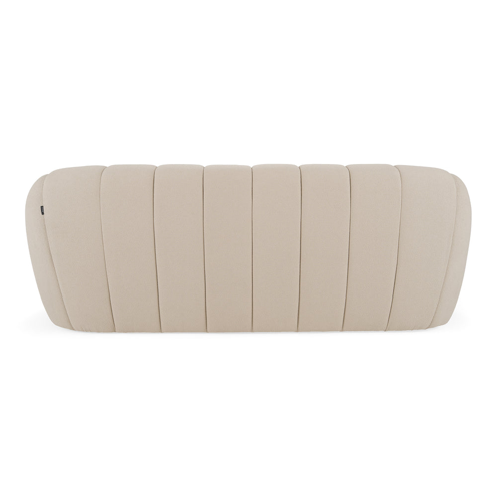 Yolonda - Modern Beige Fabric Bed - View 3