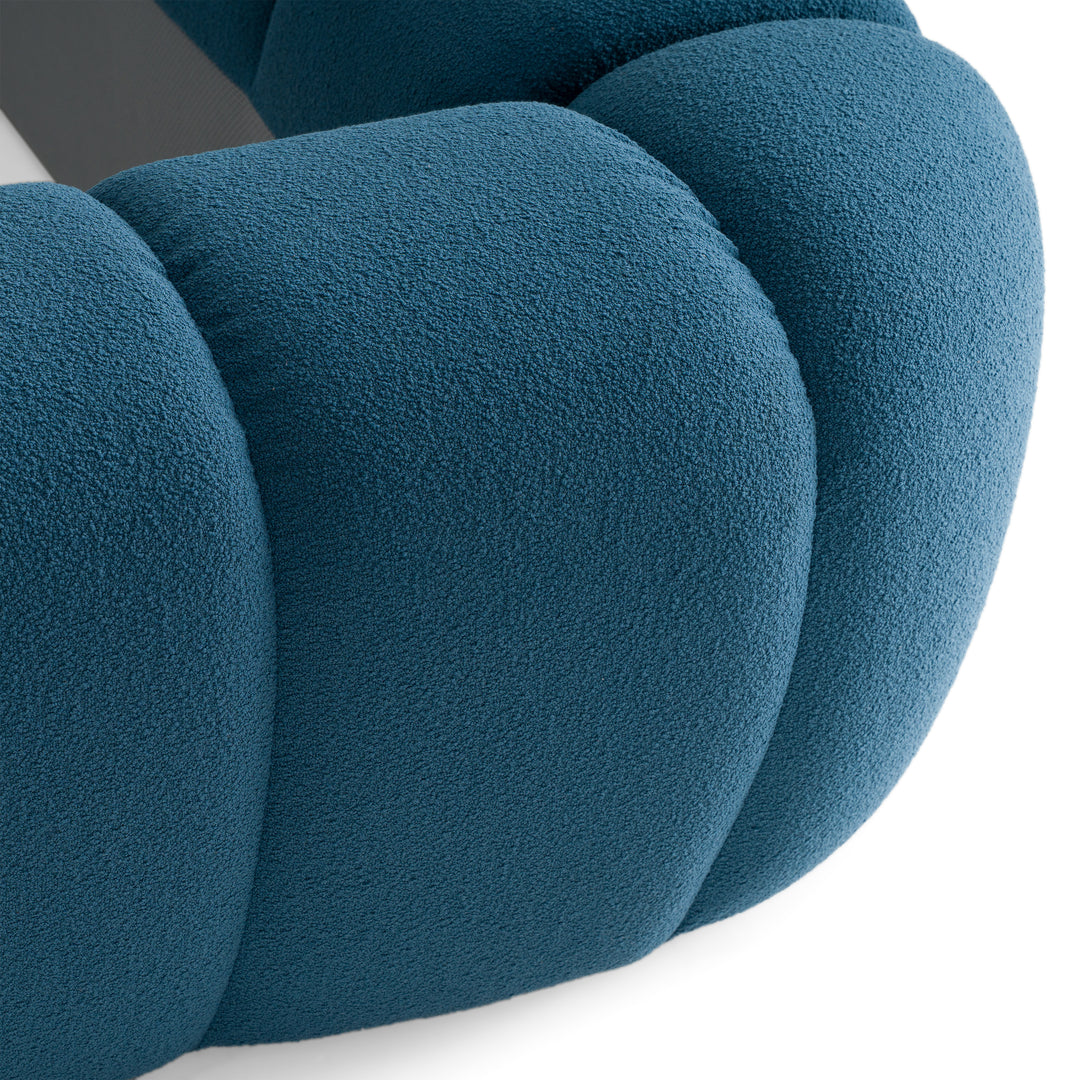 Yolonda - Modern Dark Teal Fabric Bed