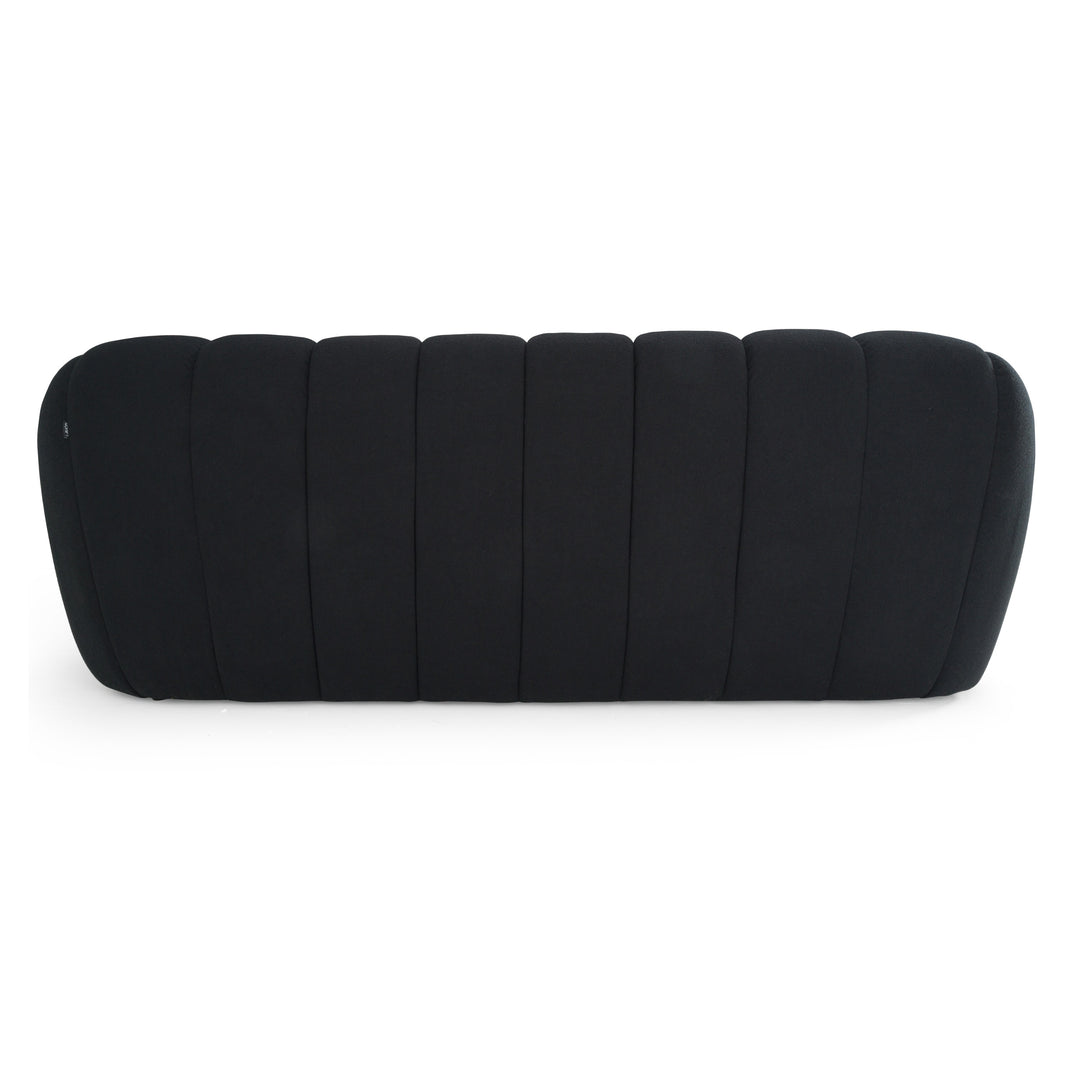 Yolonda - Modern Black Fabric Bed