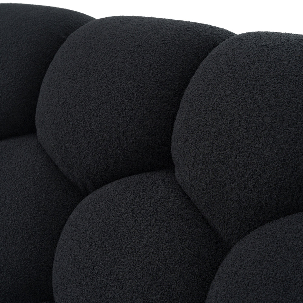 Yolonda - Modern Black Fabric Bed - View 4