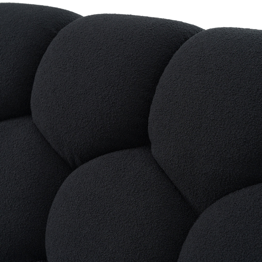 Yolonda - Modern Black Fabric Bed