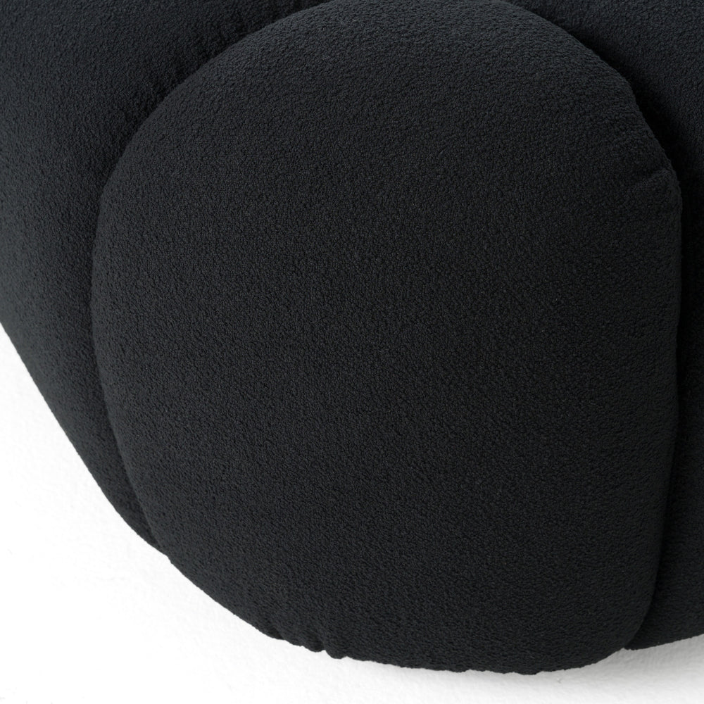 Yolonda - Modern Black Fabric Bed - View 5