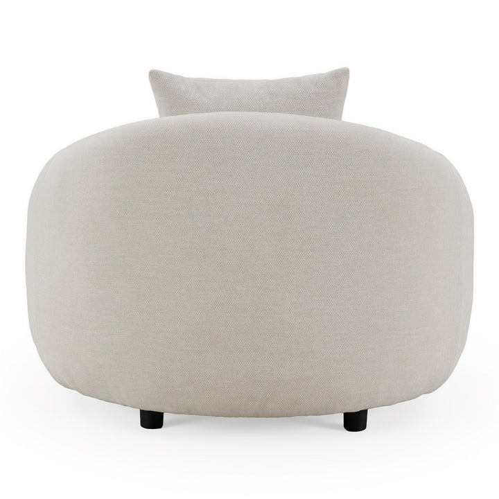 Yorba - Modern Beige Fabric Accent Chair