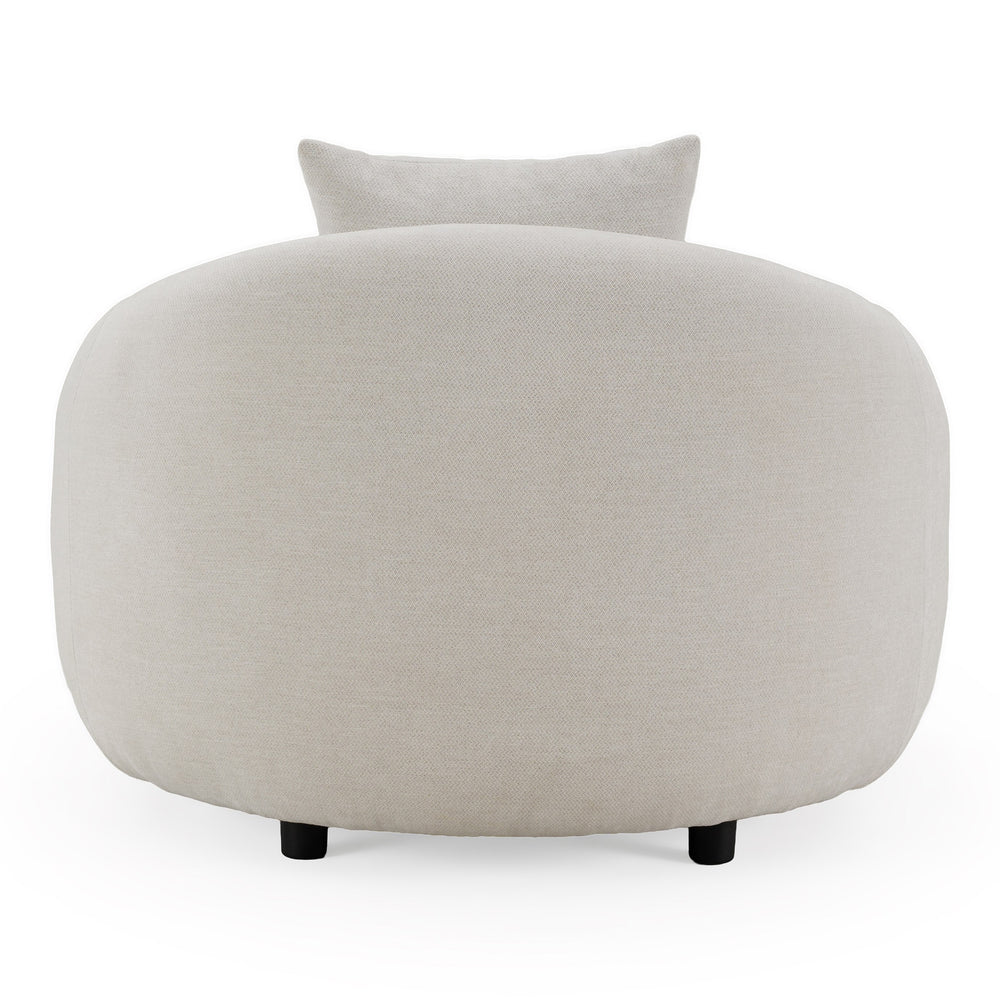 Yorba - Modern Beige Fabric Accent Chair