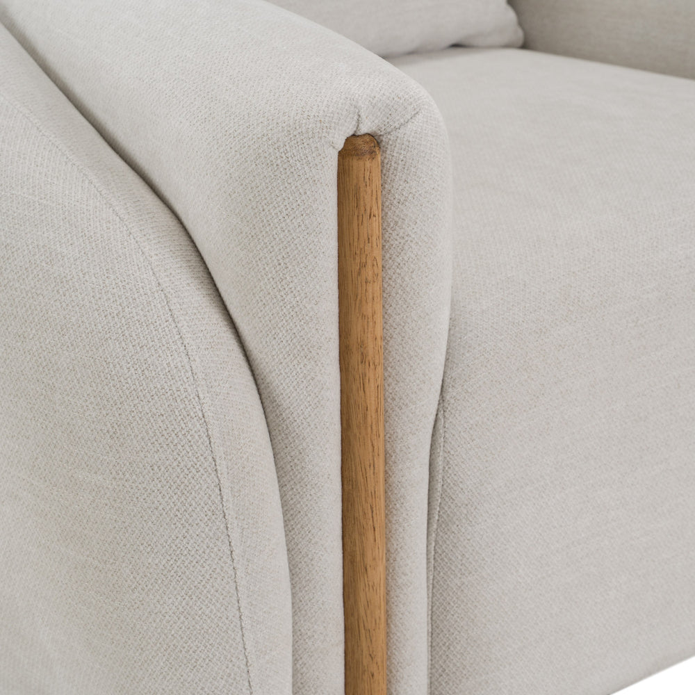 Yorba - Modern Beige Fabric Accent Chair