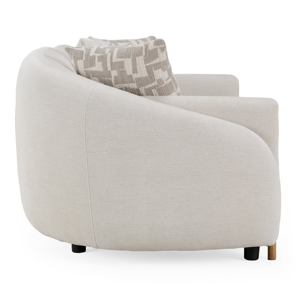 Yorba - Modern Beige Fabric Loveseat