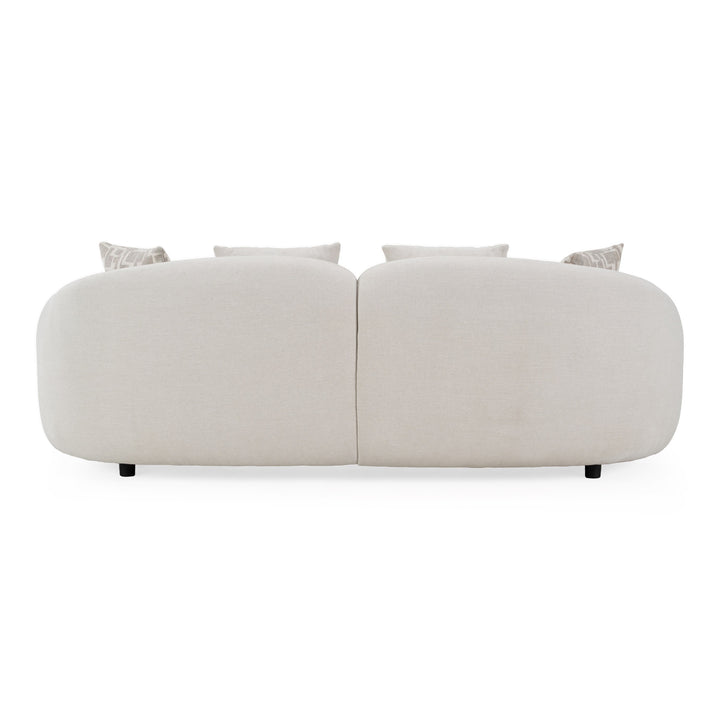 Yorba - Modern Beige Fabric Loveseat