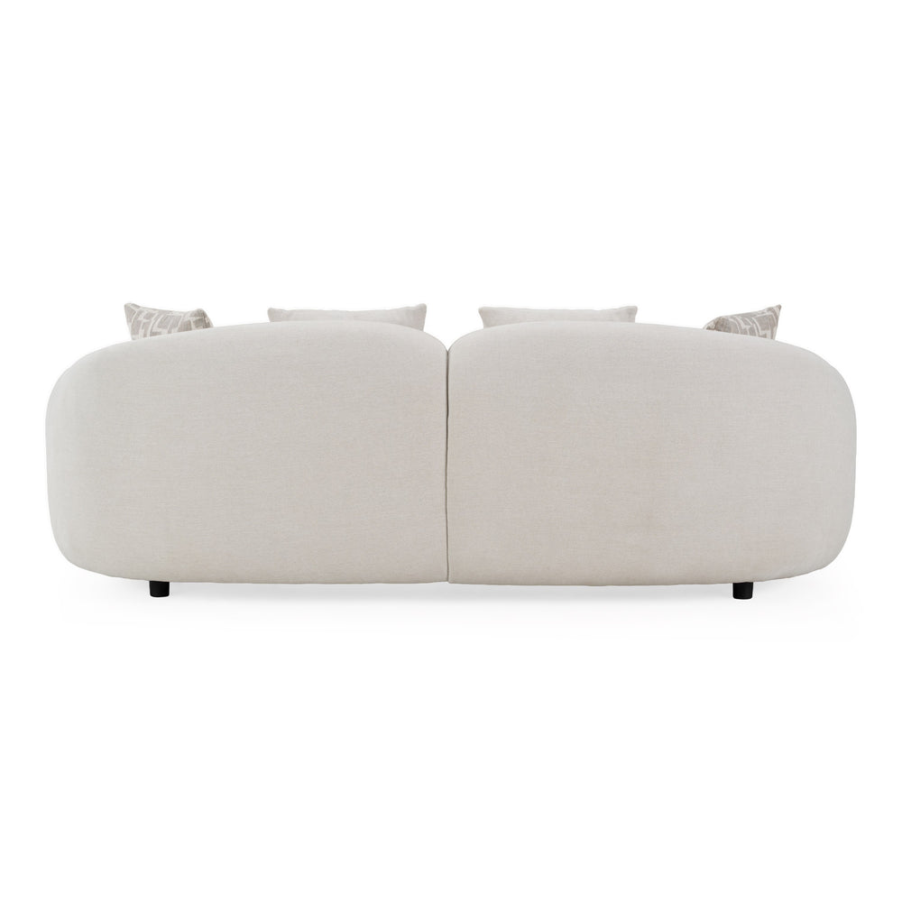 Yorba - Modern Beige Fabric Loveseat