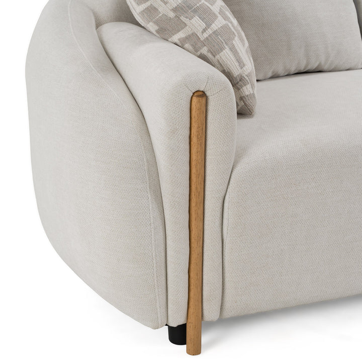 Yorba - Modern Beige Fabric Sofa