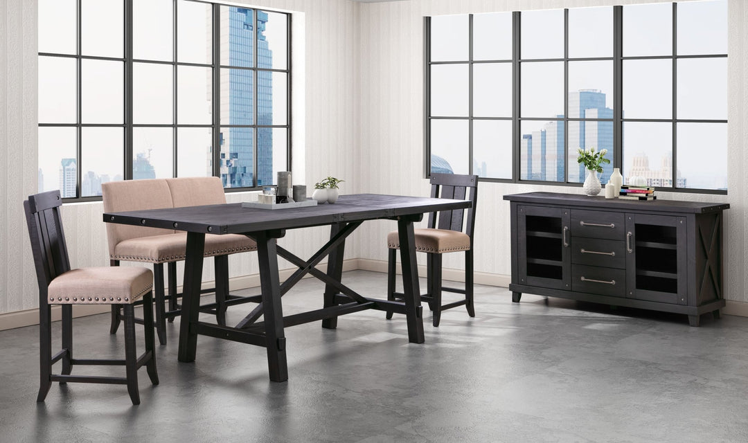 Yosemite Rectangle Counter Table in Cafe Counter Table modern furniture Contempo Furniture