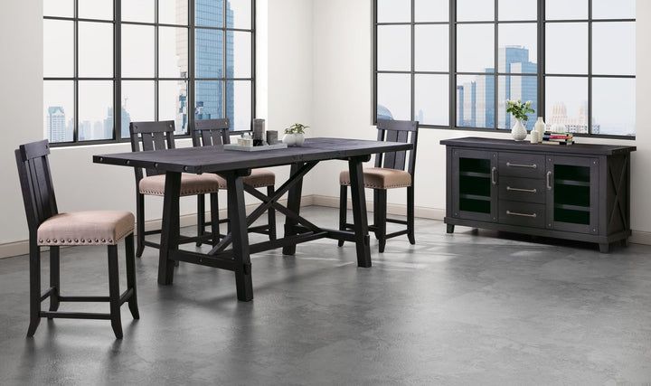 Yosemite Rectangle Counter Table in Cafe Counter Table modern furniture Contempo Furniture