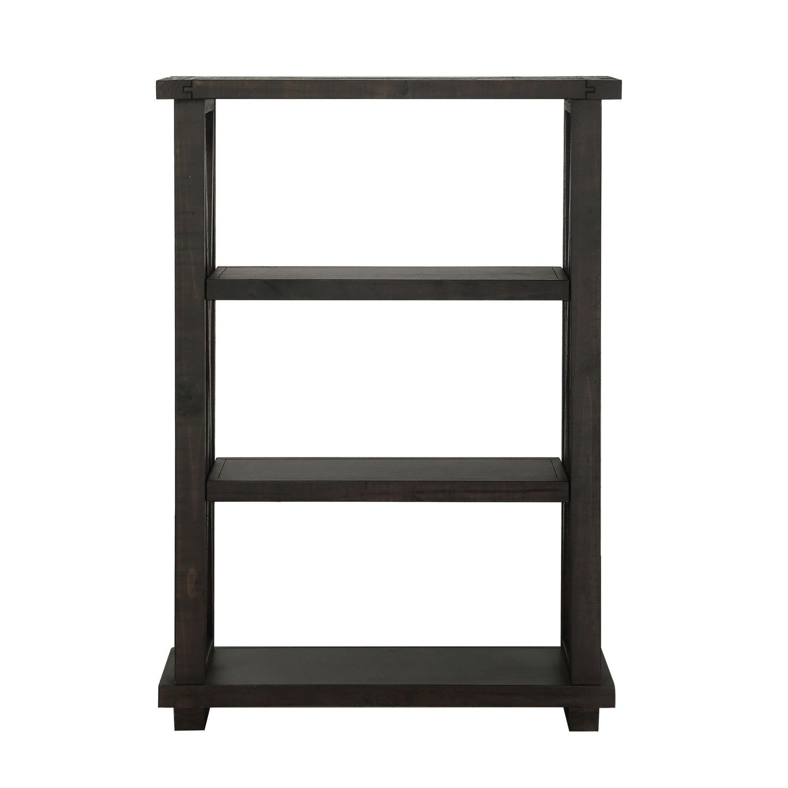Yosemite Solid Wood 54x39 inch Bookshelf in Cafe Bookcase modern furniture Contempo Furniture