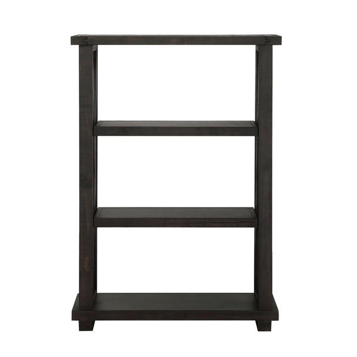 Yosemite Solid Wood 54x39 inch Bookshelf in Cafe Bookcase modern furniture Contempo Furniture