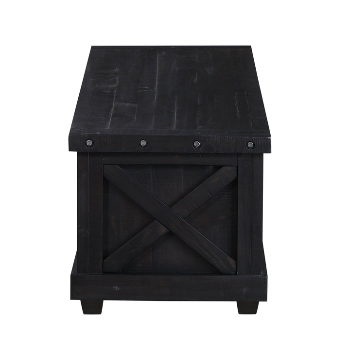 Yosemite Solid Wood Blanket Box in Cafe Benches modern furniture Contempo Furniture