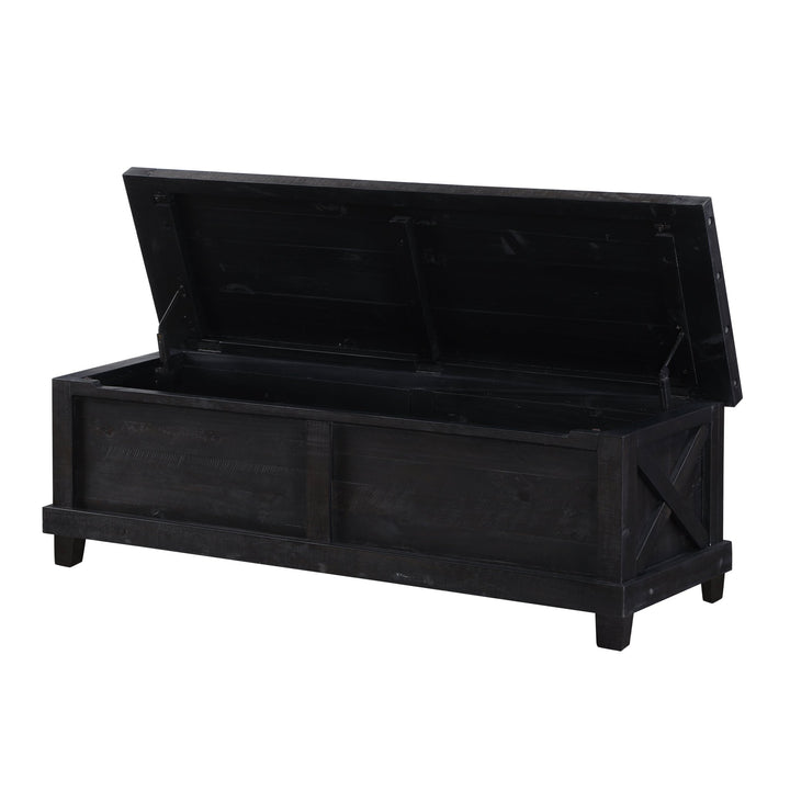 Yosemite Solid Wood Blanket Box in Cafe Benches modern furniture Contempo Furniture