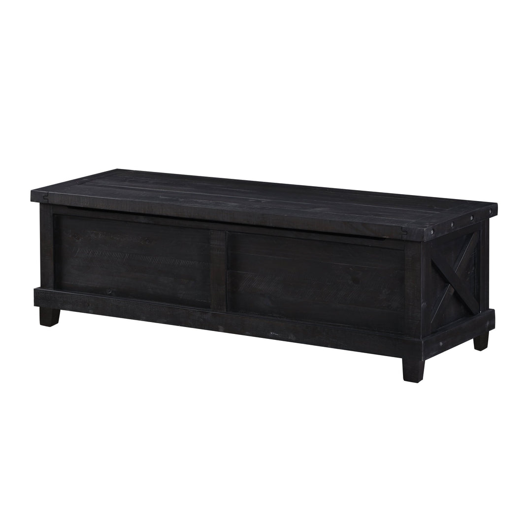 Yosemite Solid Wood Blanket Box in Cafe Benches modern furniture Contempo Furniture