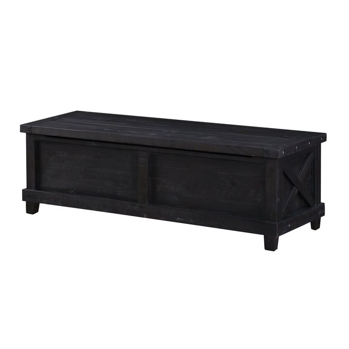 Yosemite Solid Wood Blanket Box in Cafe Benches modern furniture Contempo Furniture