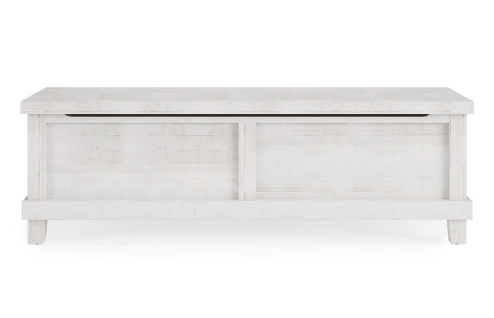 Yosemite Solid Wood Blanket Box in Rustic White Benches modern furniture Contempo Furniture