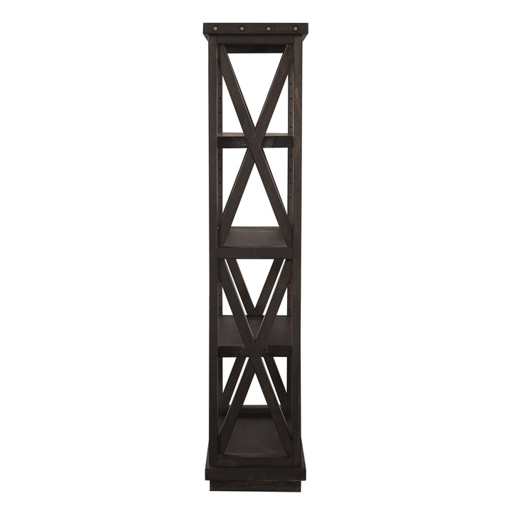 Yosemite Solid Wood Bookcase in Cafe Bookcase modern furniture Contempo Furniture