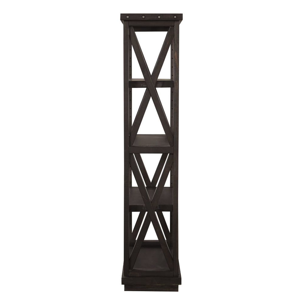 Yosemite Solid Wood Bookcase in Cafe Bookcase modern furniture Contempo Furniture
