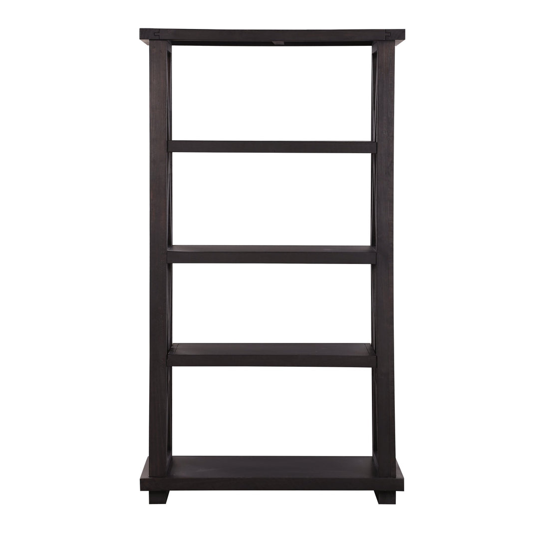 Yosemite Solid Wood Bookcase in Cafe Bookcase modern furniture Contempo Furniture