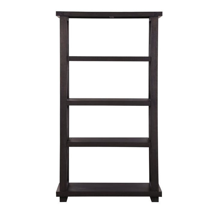 Yosemite Solid Wood Bookcase in Cafe Bookcase modern furniture Contempo Furniture