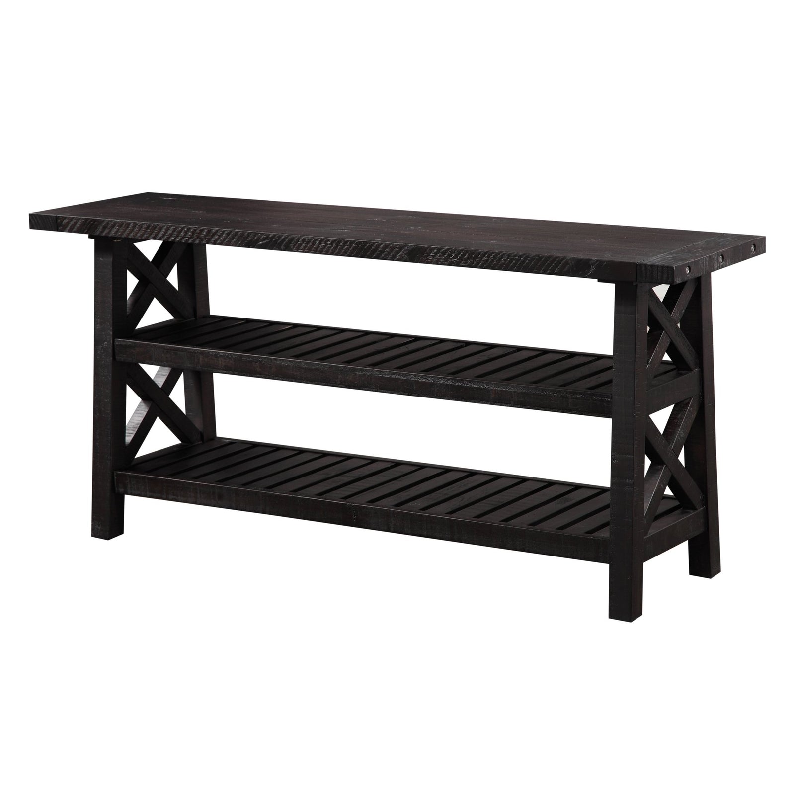 Yosemite Solid Wood Console Table in Cafe Console Table modern furniture Contempo Furniture