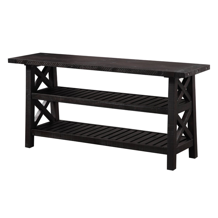 Yosemite Solid Wood Console Table in Cafe Console Table modern furniture Contempo Furniture