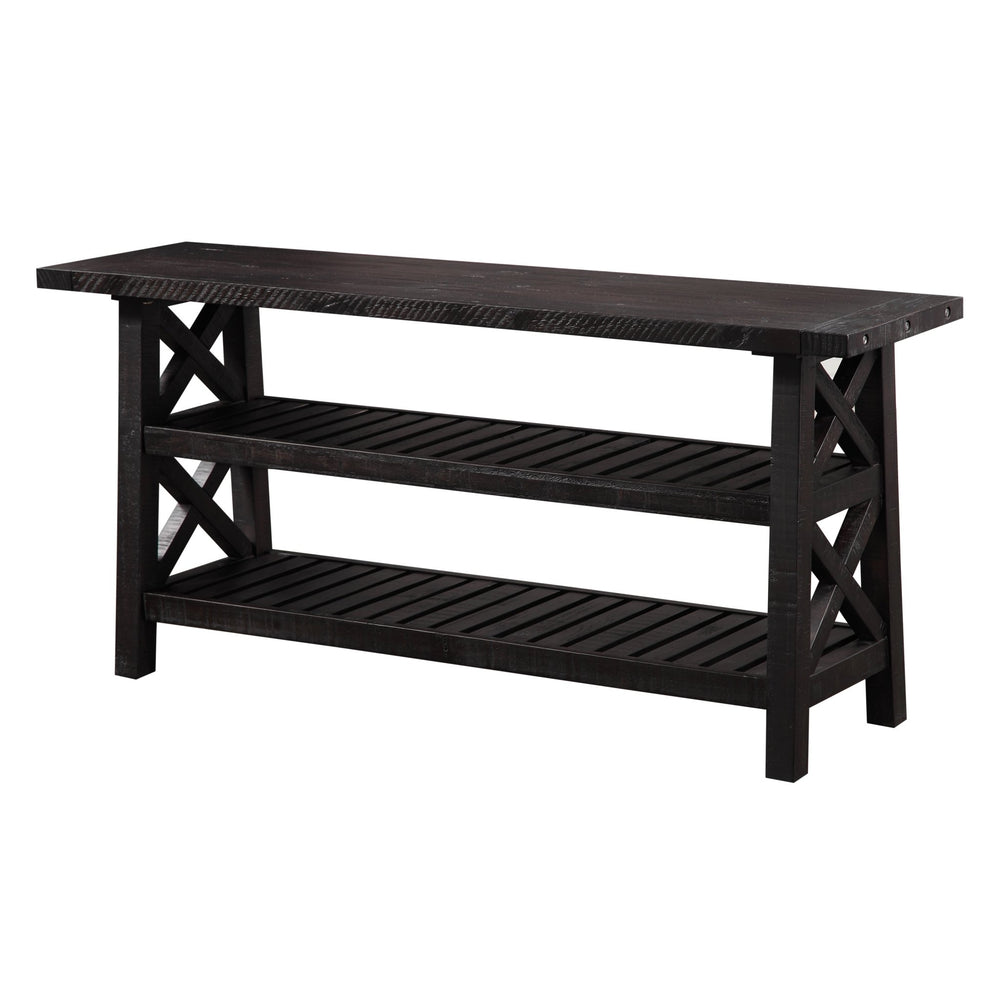 Yosemite Solid Wood Console Table in Cafe Console Table modern furniture Contempo Furniture