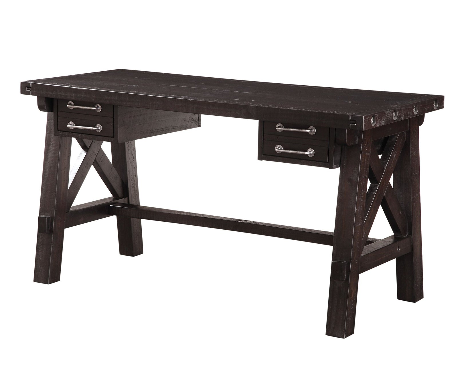 Yosemite Solid Wood Desk in Cafe Desks modern furniture Contempo Furniture