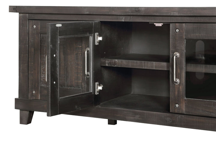 Yosemite Solid Wood Four Door Media Console in Cafe TV Consoles modern furniture Contempo Furniture