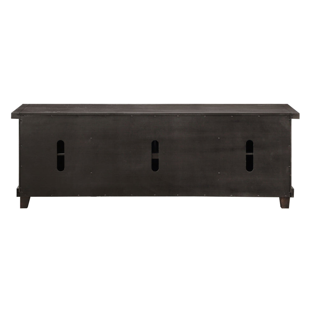 Yosemite Solid Wood Four Door Media Console in Cafe TV Consoles modern furniture Contempo Furniture