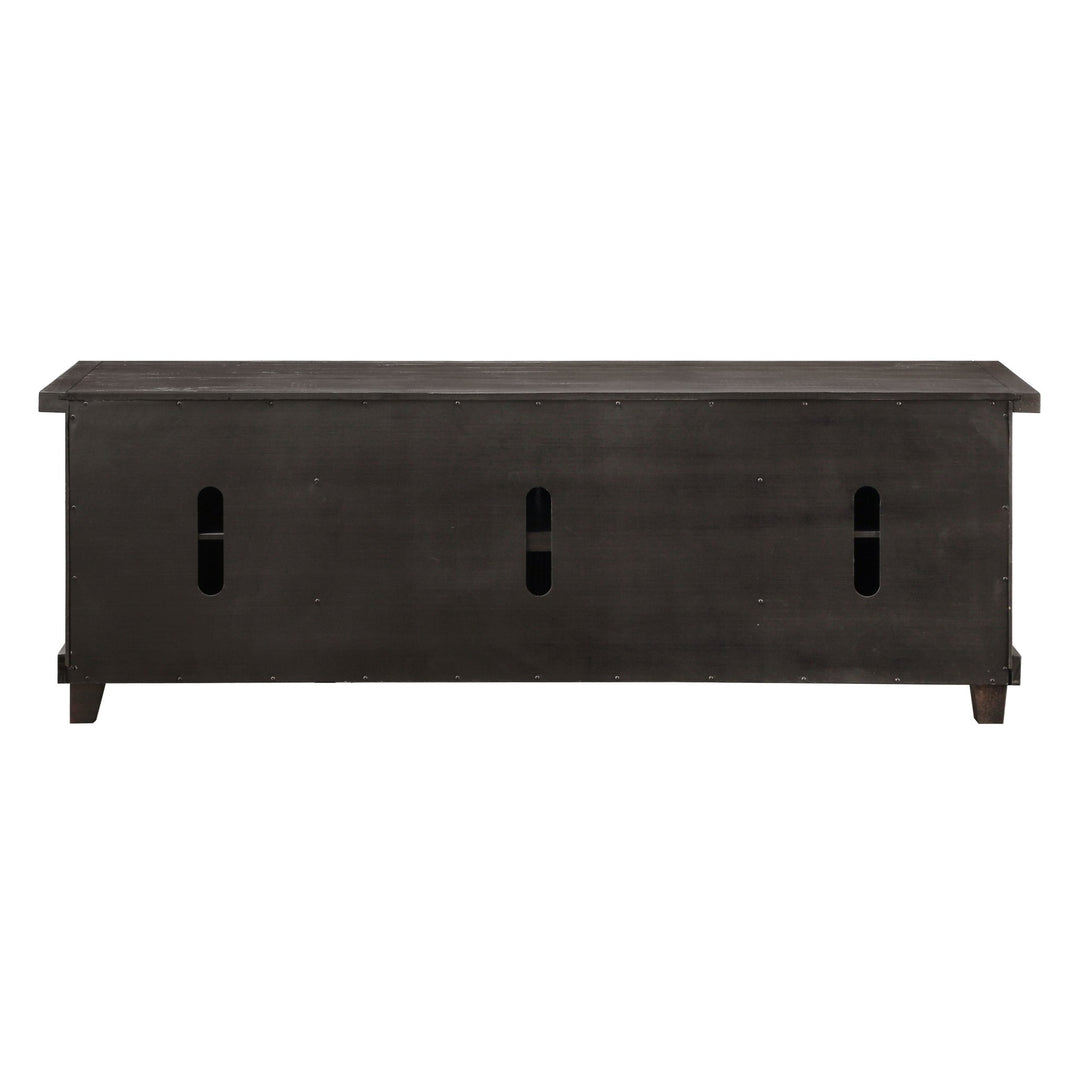 Yosemite Solid Wood Four Door Media Console in Cafe TV Consoles modern furniture Contempo Furniture