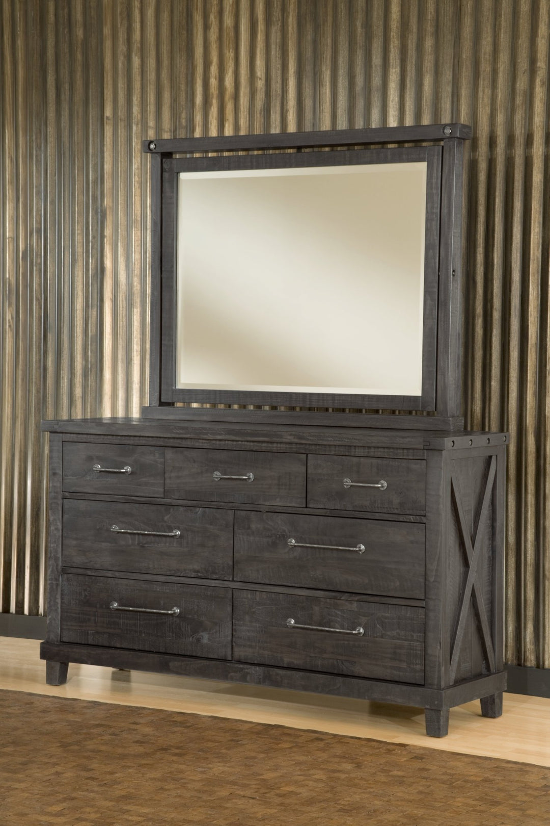 Yosemite Solid Wood Mirror in Cafe Mirror modern furniture Contempo Furniture