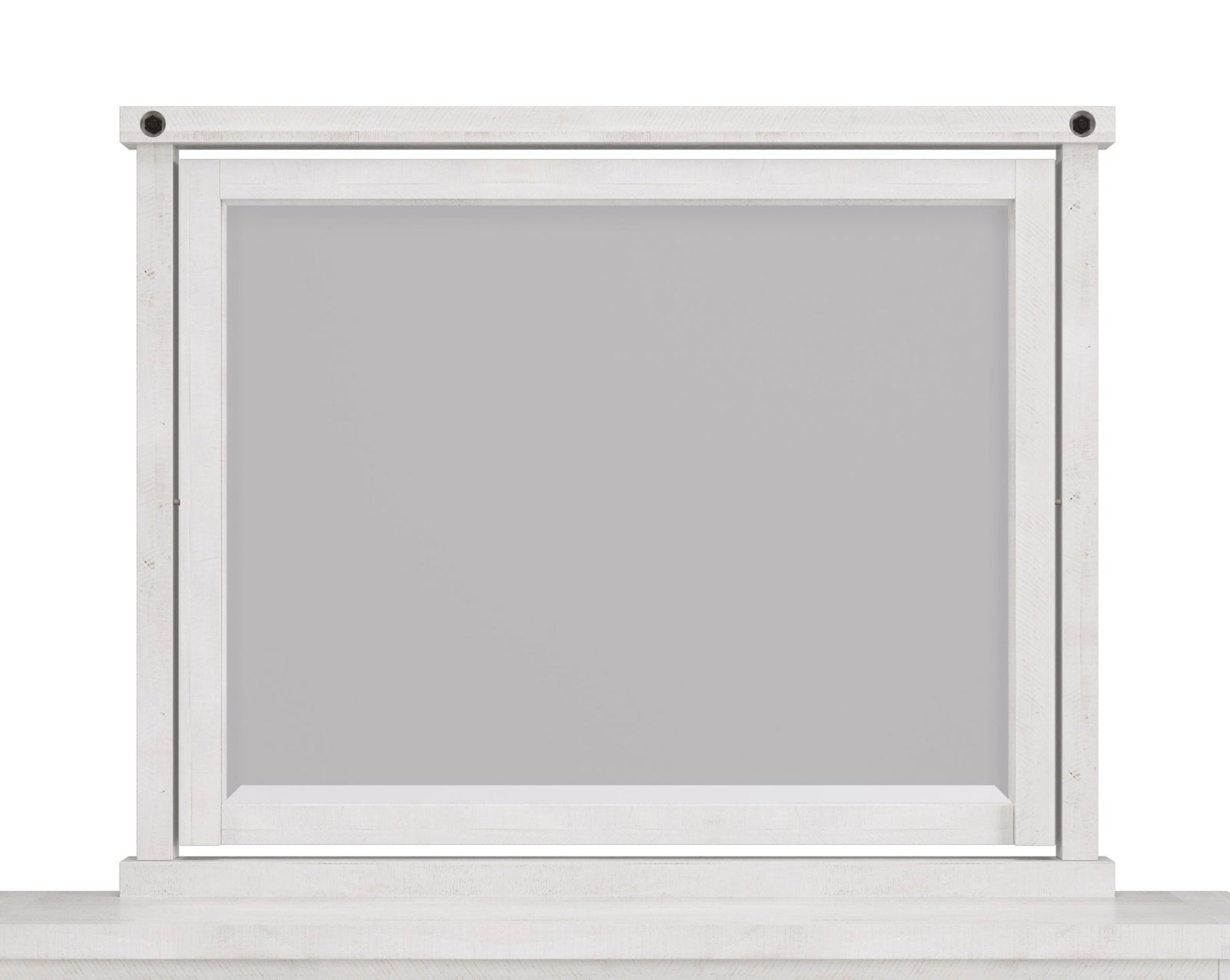 Yosemite Solid Wood Mirror in Rustic White Mirror modern furniture Contempo Furniture