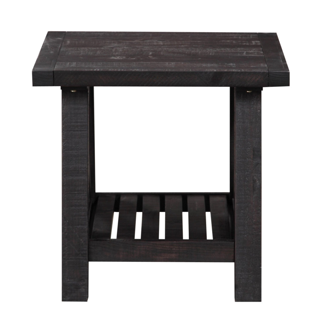 Yosemite Solid Wood Side Table in Cafe End Table modern furniture Contempo Furniture