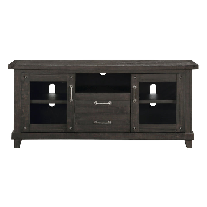Yosemite Solid Wood Two Drawer Media Console in Cafe TV Consoles modern furniture Contempo Furniture