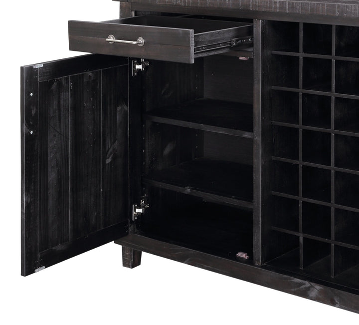 Yosemite Solid Wood Wine Bar in Cafe Sideboard modern furniture Contempo Furniture